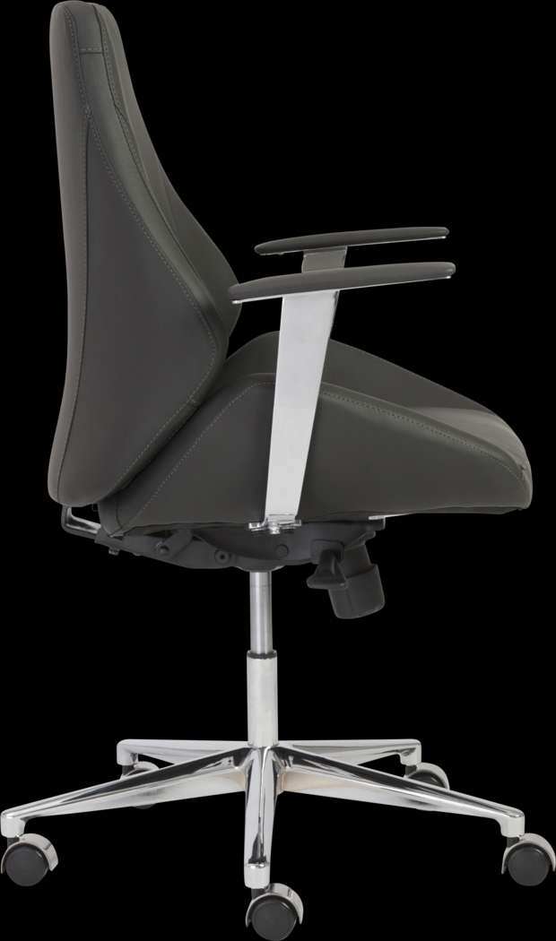 Demores Black Low Office Chair - Thumbnail - Image 3