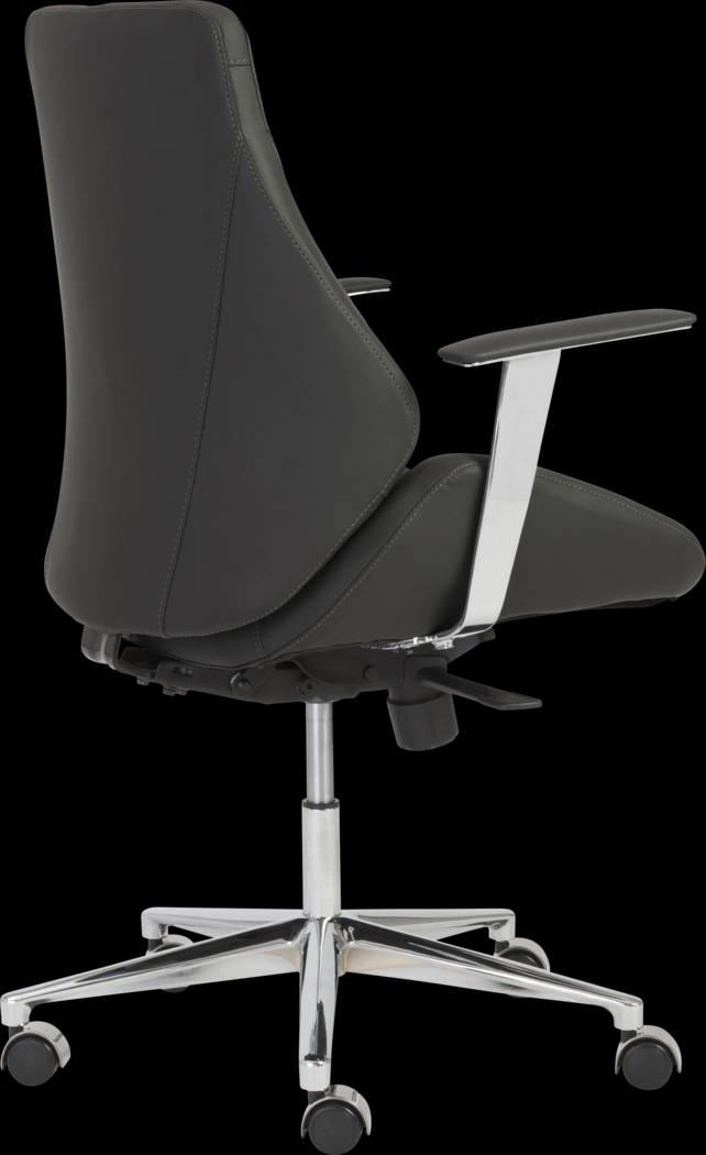 Demores Black Low Office Chair - Thumbnail - Image 4