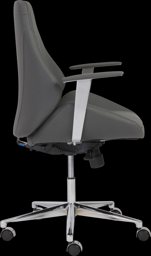 Demores Gray Low Office Chair - Thumbnail - Image 3