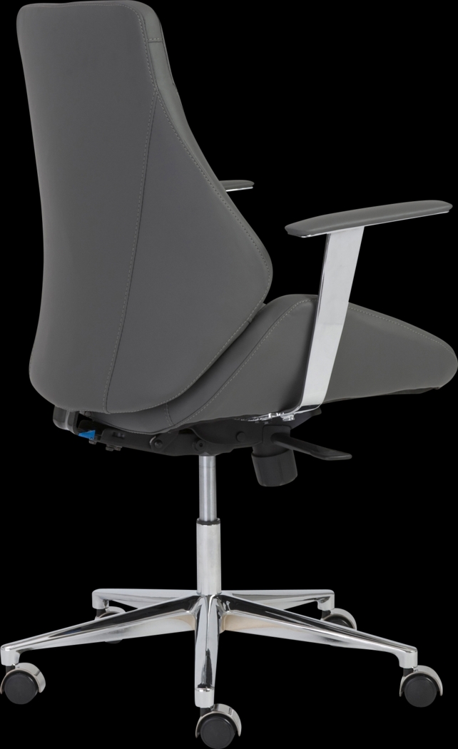 Demores Gray Low Office Chair - Thumbnail - Image 4