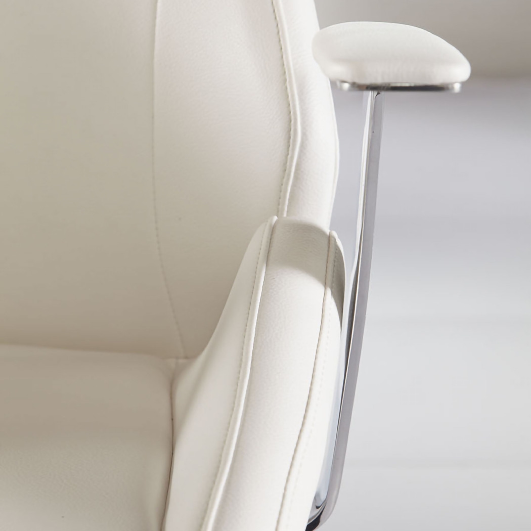 Demores White Low Office Chair - Thumbnail - Image 3