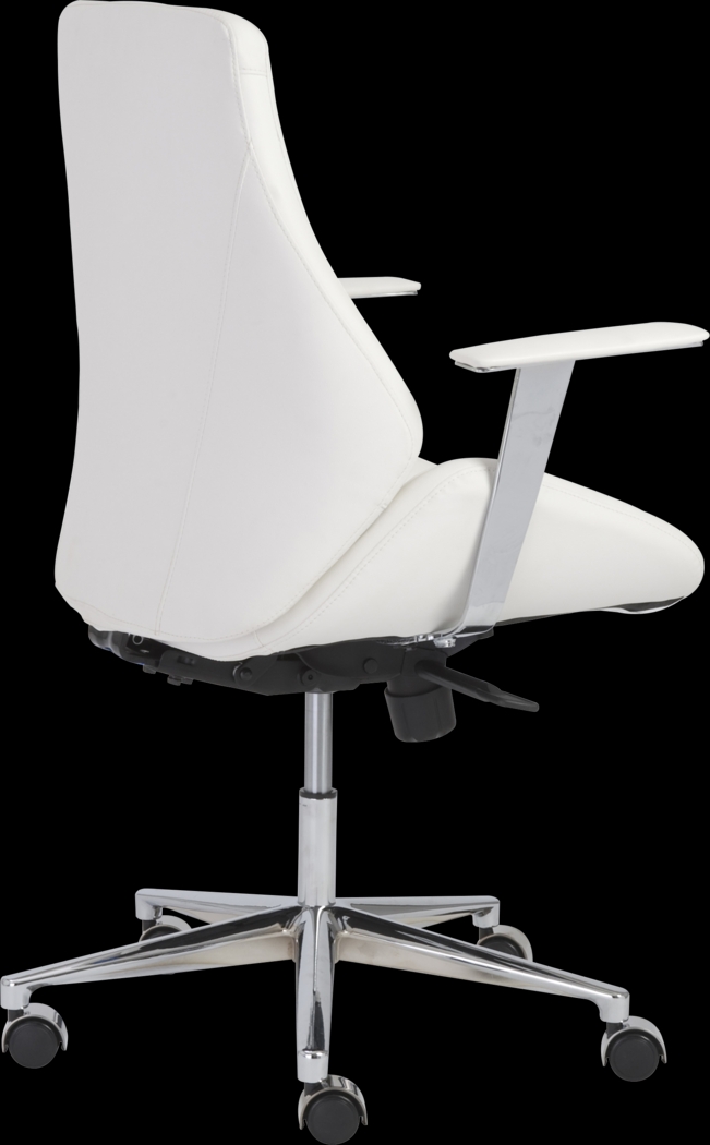 Demores White Low Office Chair - Thumbnail - Image 8
