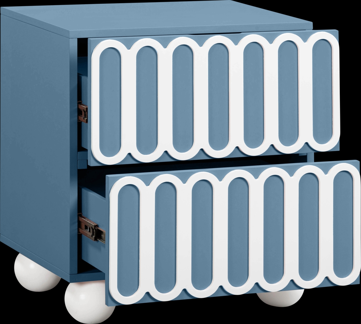 Demorest Blue Nightstand - Thumbnail - Image 5