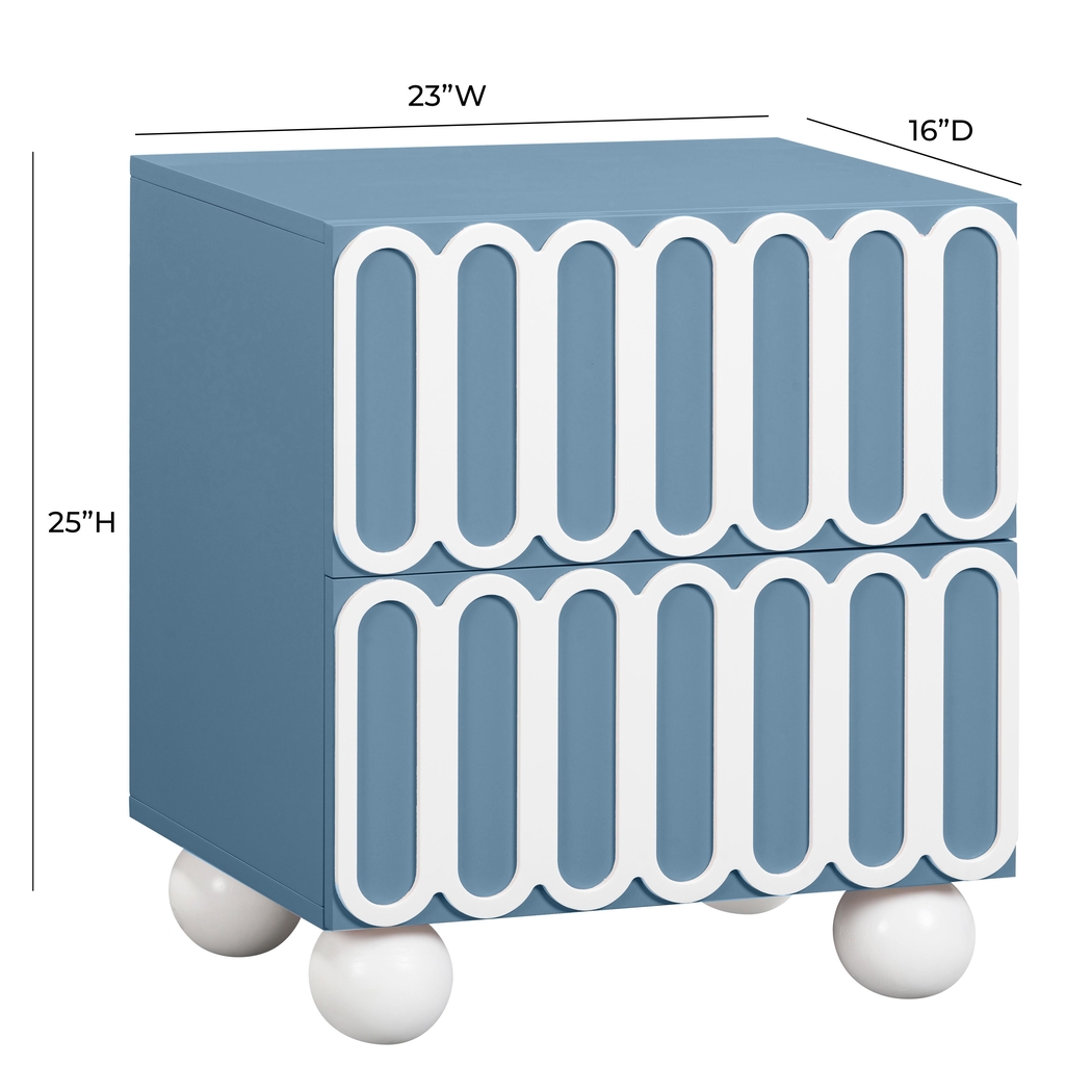 Demorest Blue Nightstand - Thumbnail - Image 8