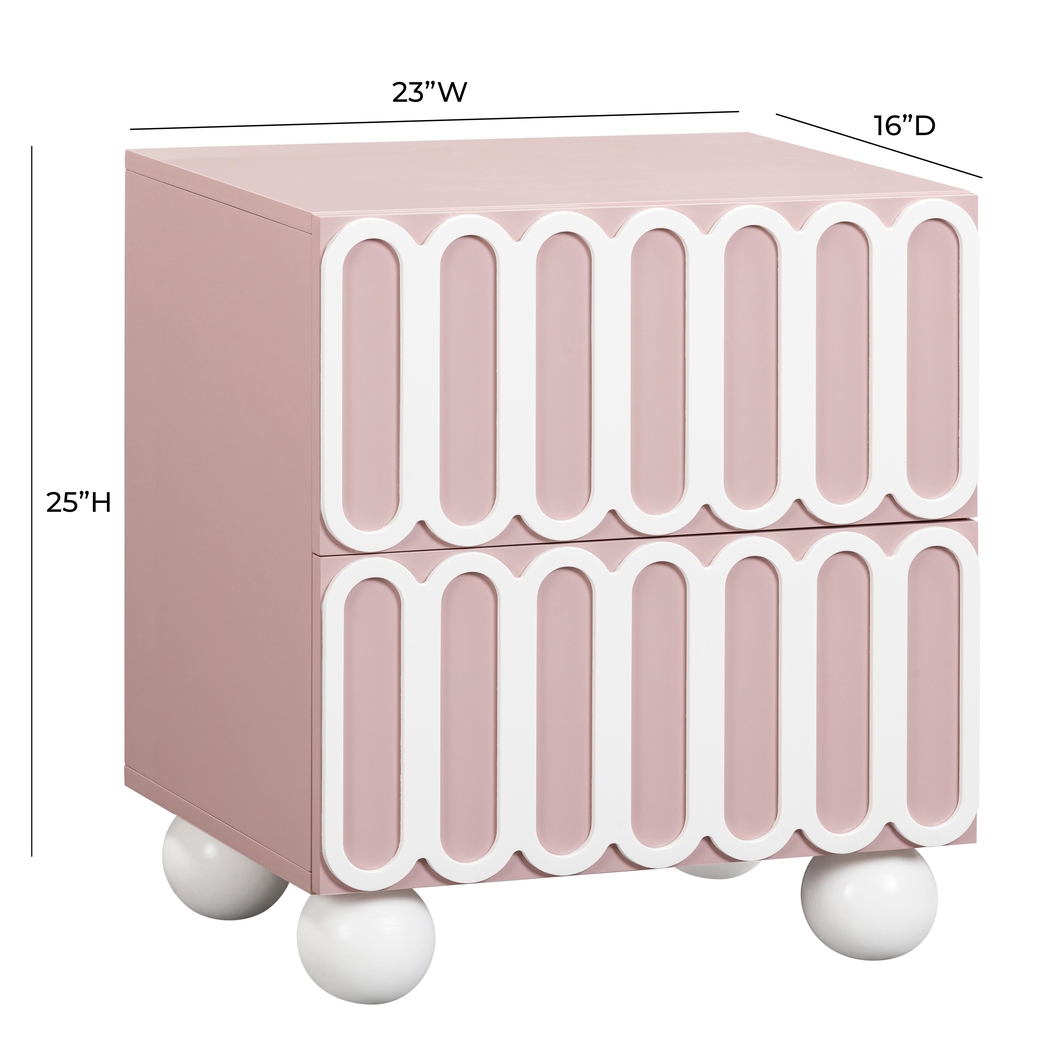 Demorest Mauve Nightstand - Thumbnail - Image 8