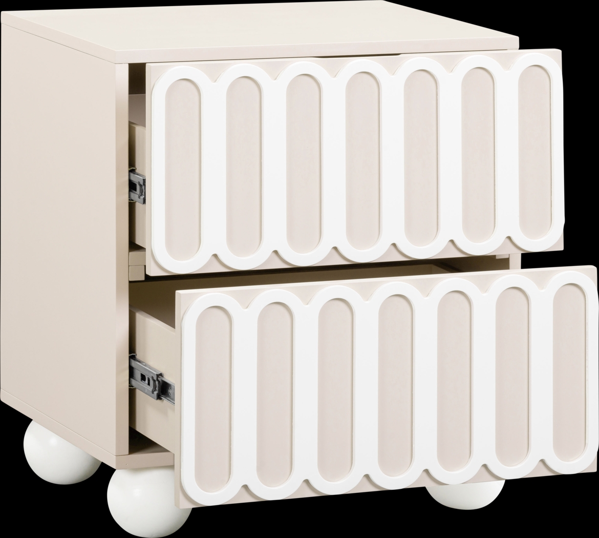 Demorest Taupe Nightstand - Thumbnail - Image 4