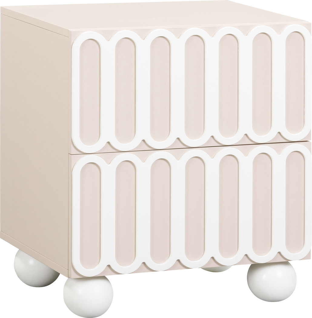 Demorest Taupe Nightstand - Thumbnail - Image 1