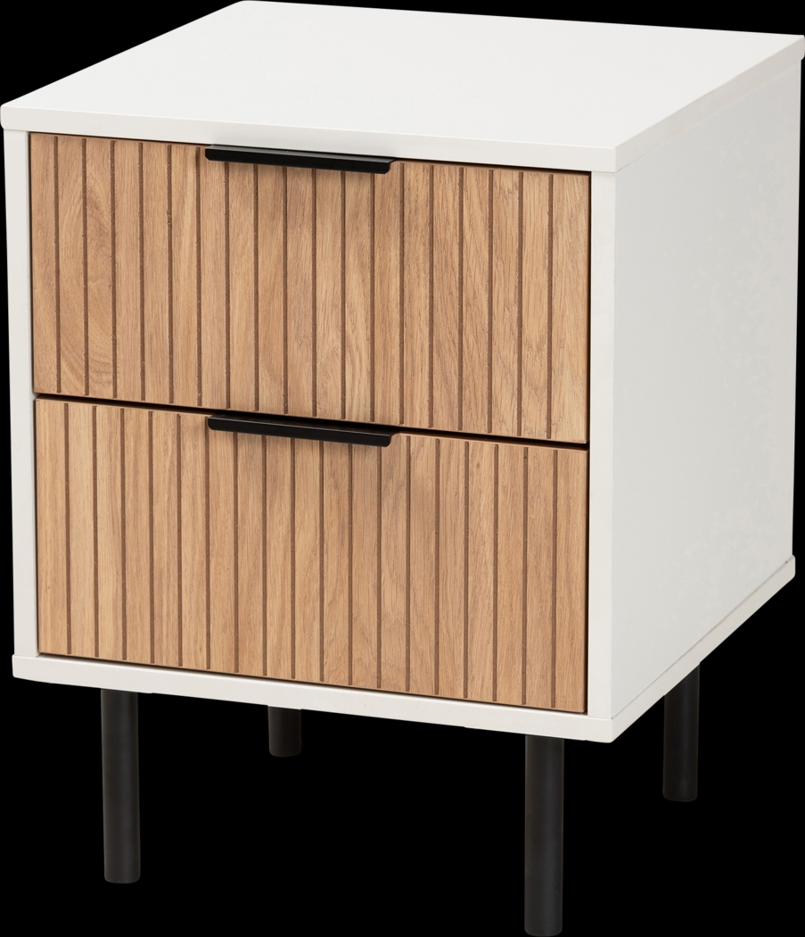 Demott White End Table - Thumbnail - Image 1