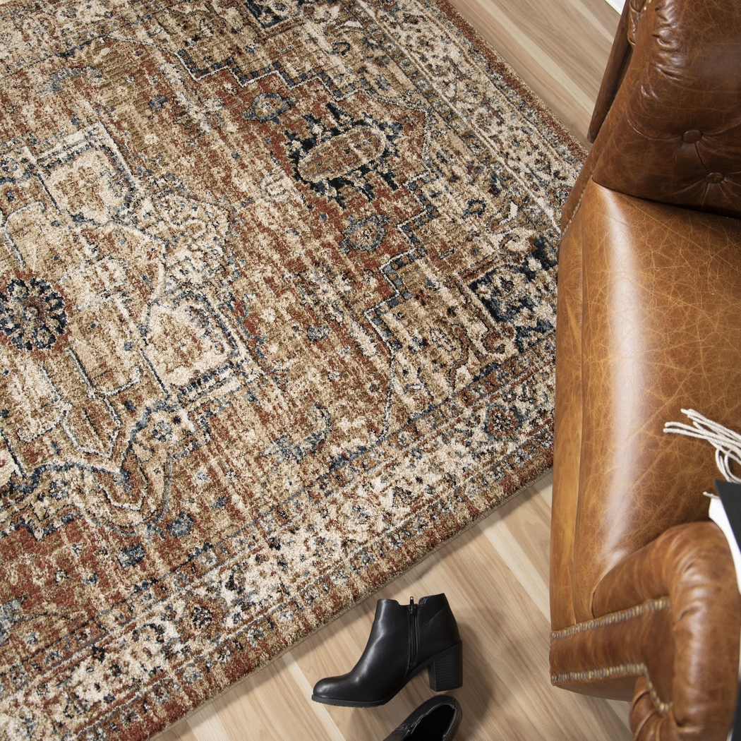 Denba Red 5'1 x 7'6 Rug - Thumbnail - Image 5