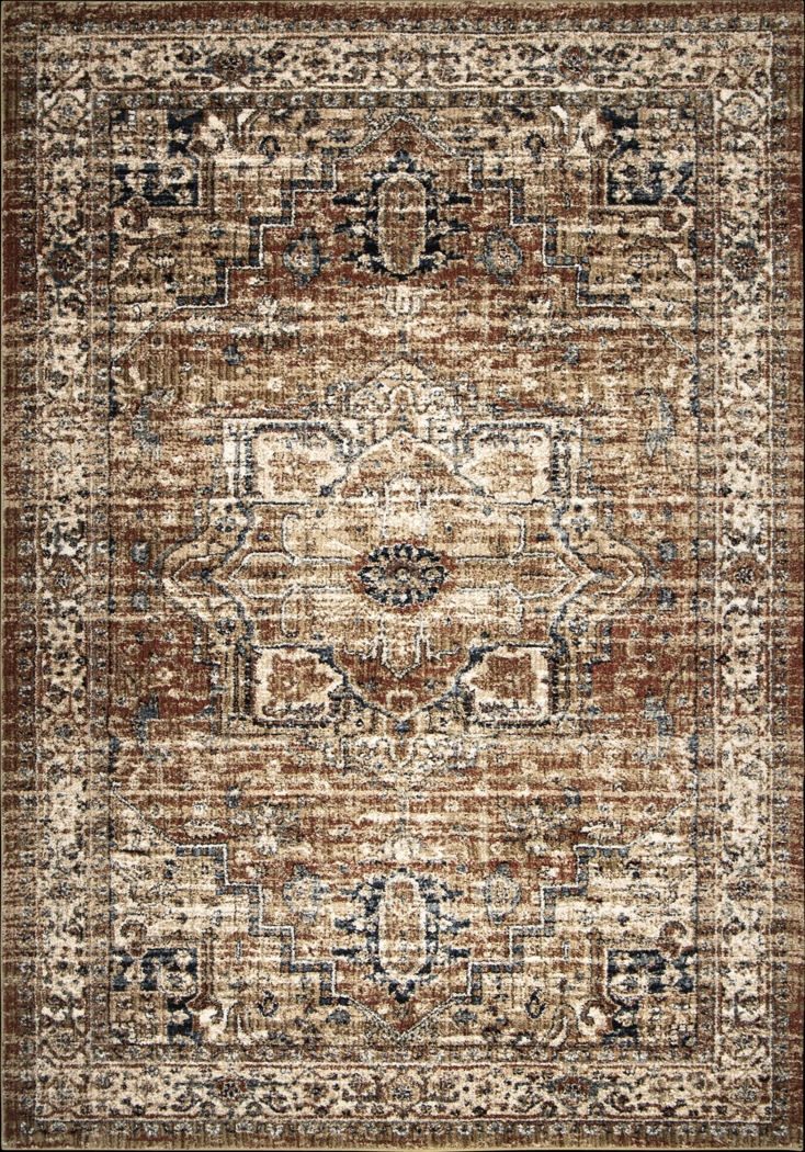 Denba Red 5'1 x 7'6 Rug - Thumbnail - Image 1