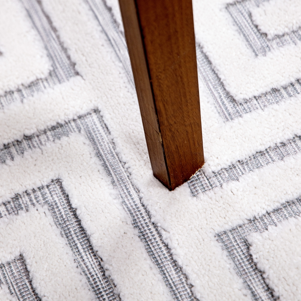 Denbigh White/Blue 5'2 x 7'6 Rug - Thumbnail - Image 6