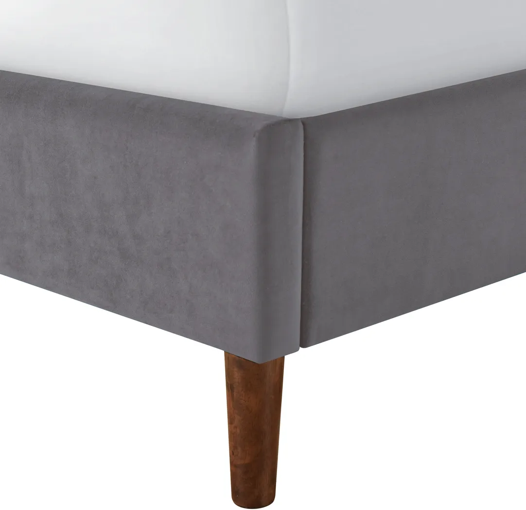 Denela Gray Full Platform Bed - Thumbnail - Image 6