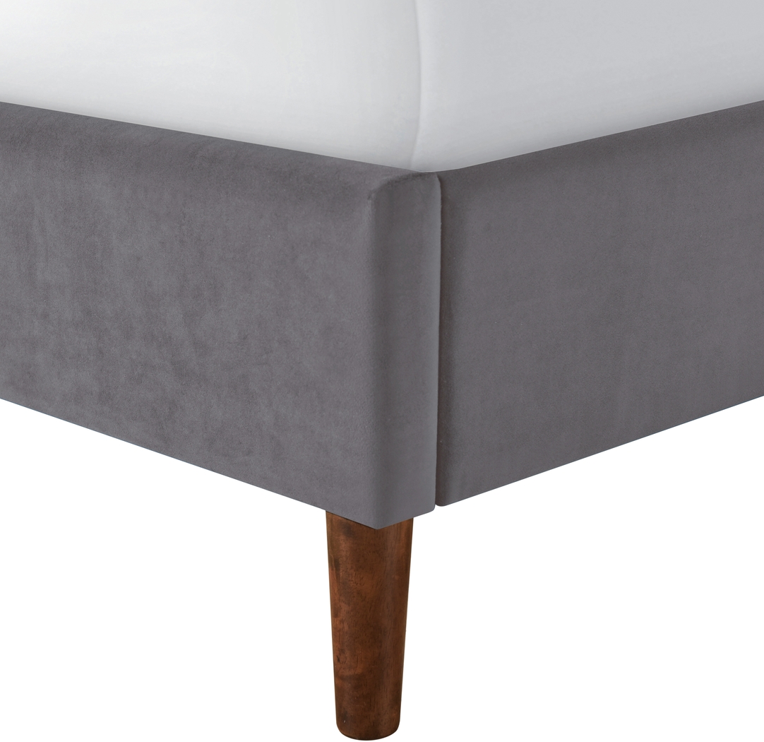 Denela Gray King Platform Bed - Thumbnail - Image 6