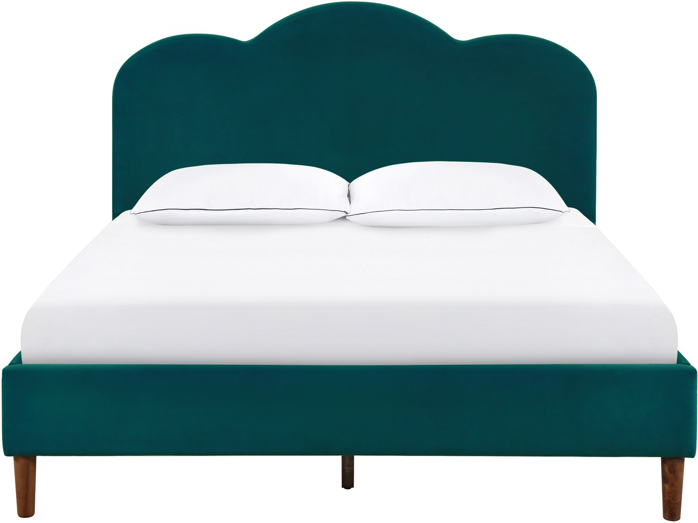 Denela Green Full Platform Bed - Thumbnail - Image 2