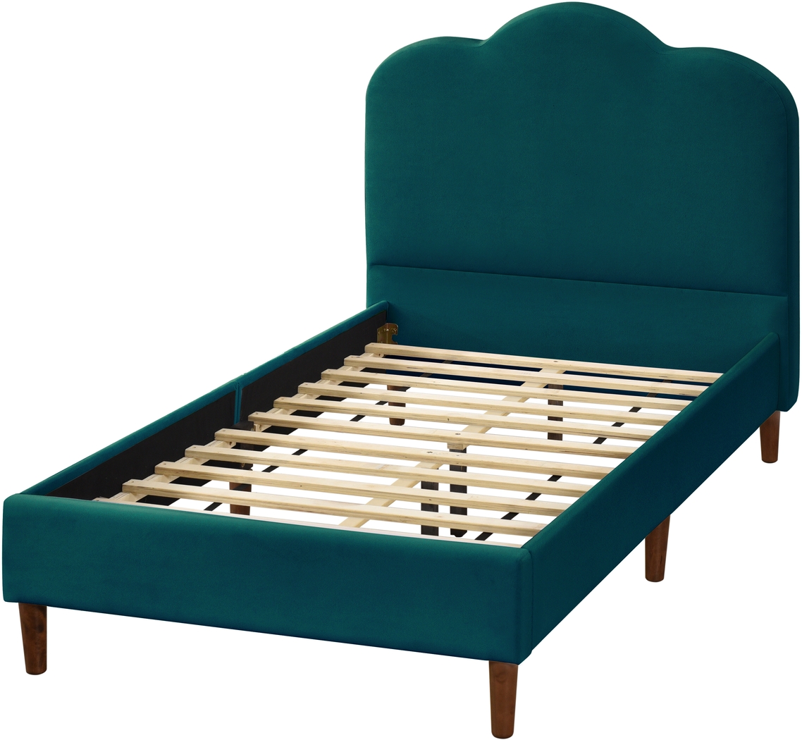 Denela Green Twin Platform Bed - Thumbnail - Image 3