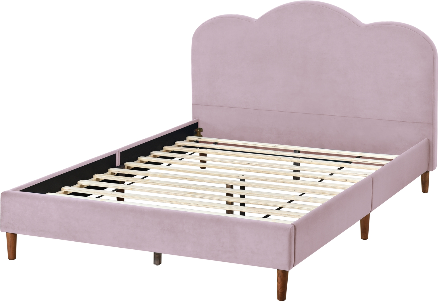 Denela Pink Full Platform Bed - Thumbnail - Image 3