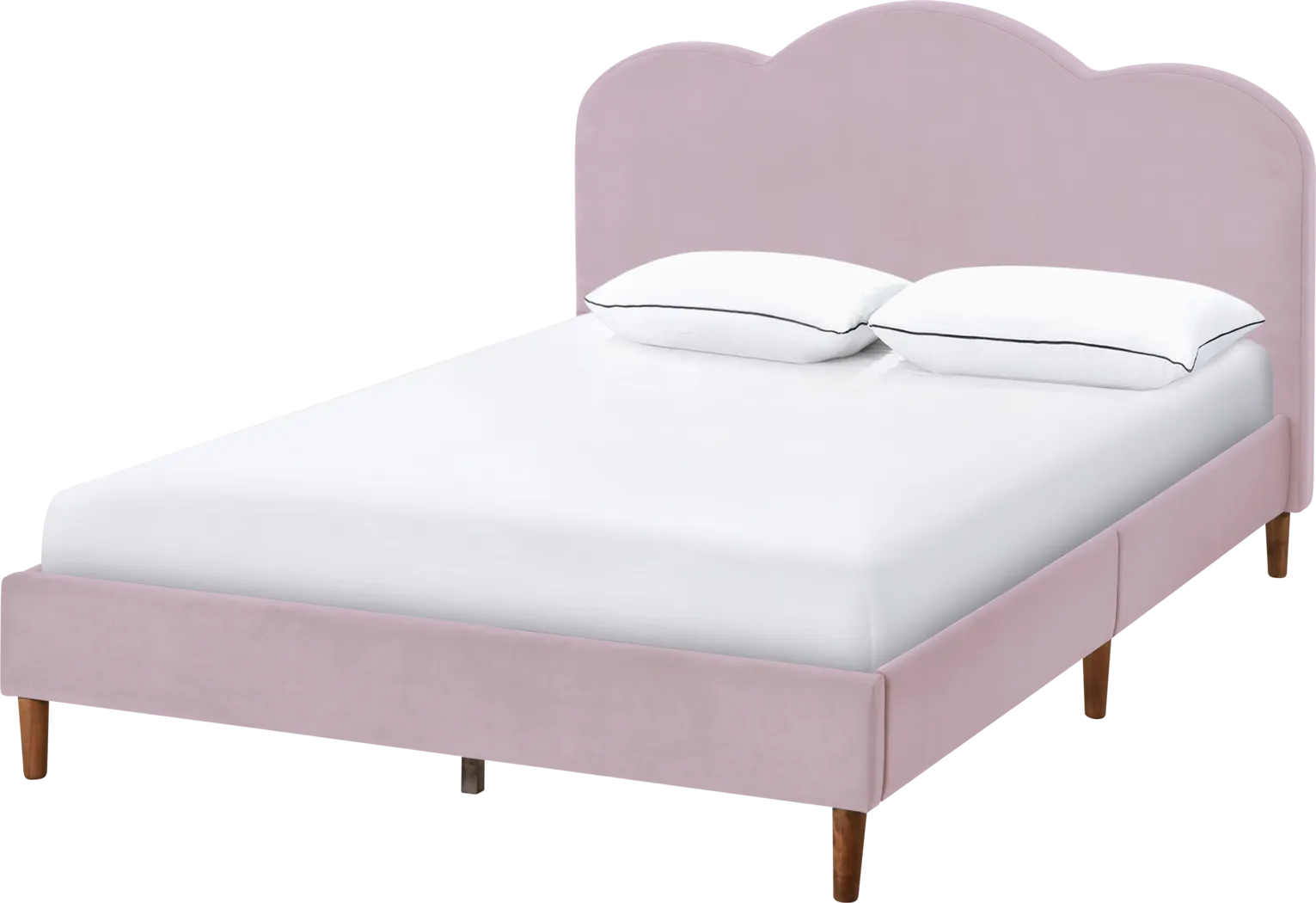 Denela Pink Queen Platform Bed - Thumbnail - Image 1