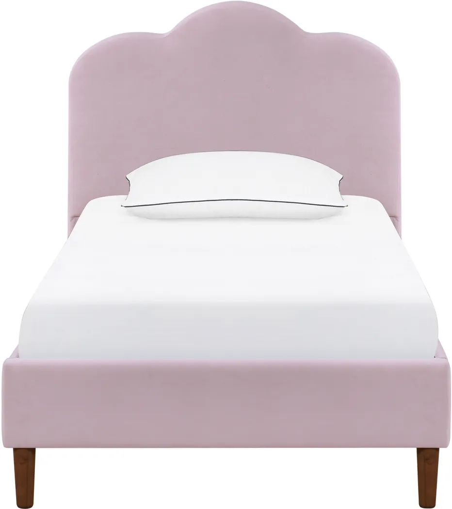 Denela Pink Twin Platform Bed - Thumbnail - Image 2