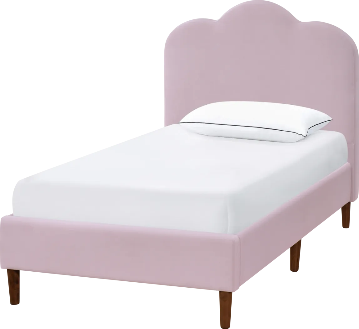 Denela Pink Twin Platform Bed - Thumbnail - Image 1