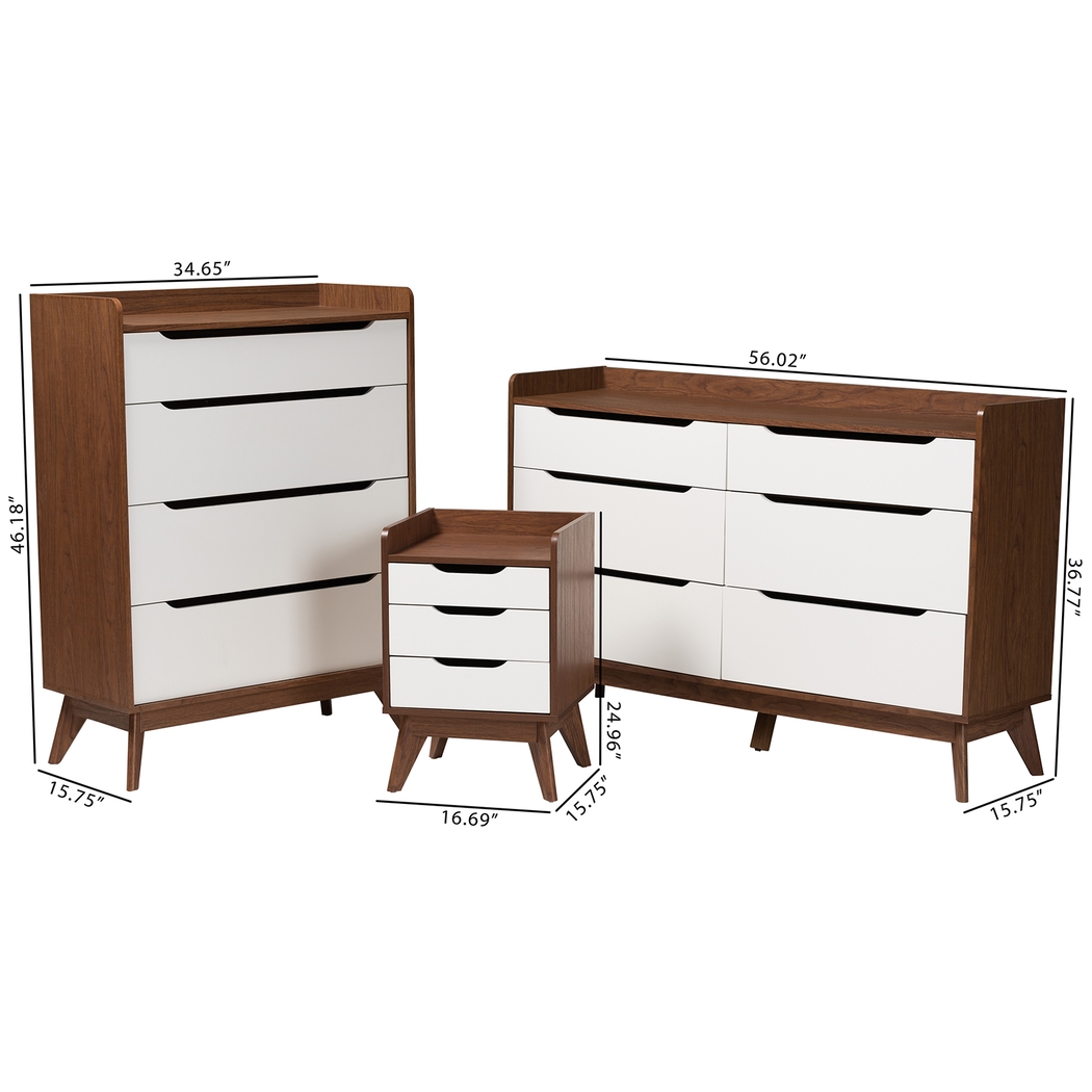 Deneys White 3pc Dresser Set - Thumbnail - Image 10
