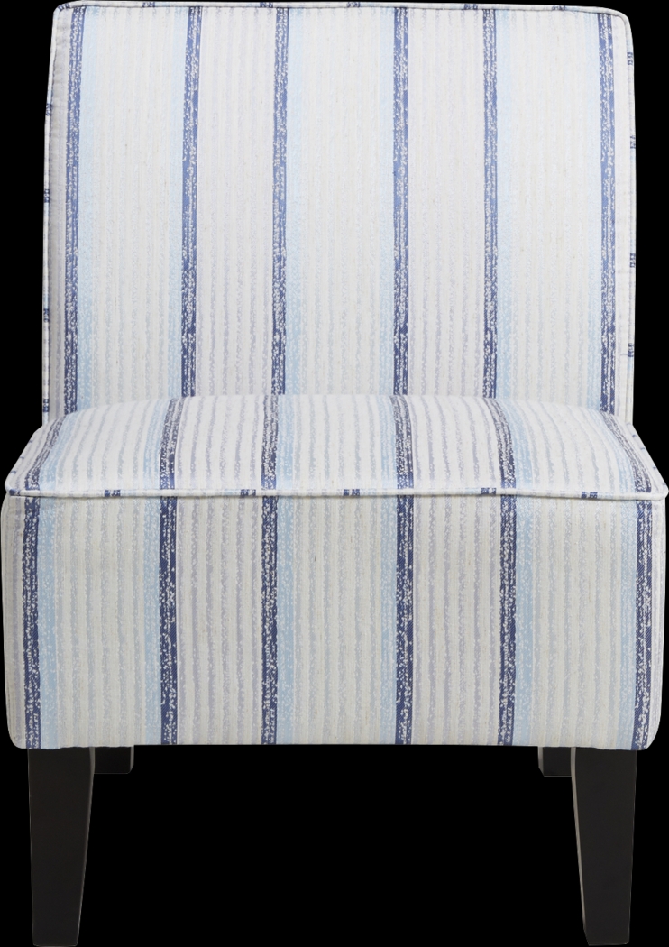 Denham Blue Accent Chair - Thumbnail - Image 1