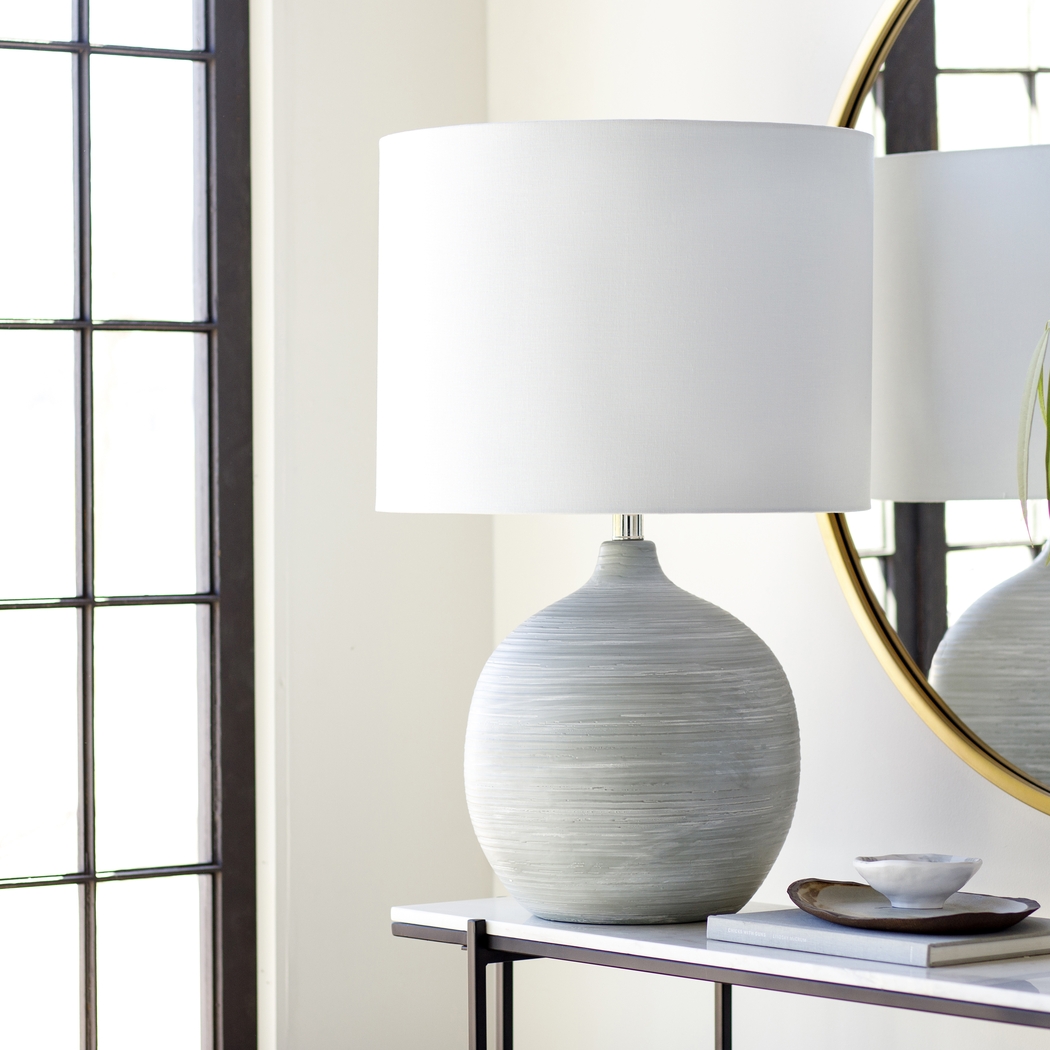 Deni Home Gray Lamp - Thumbnail - Image 2