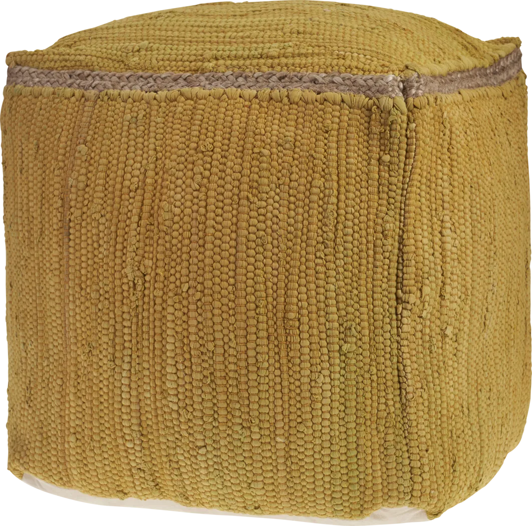 Denilian Yellow Pouf - Thumbnail - Image 1
