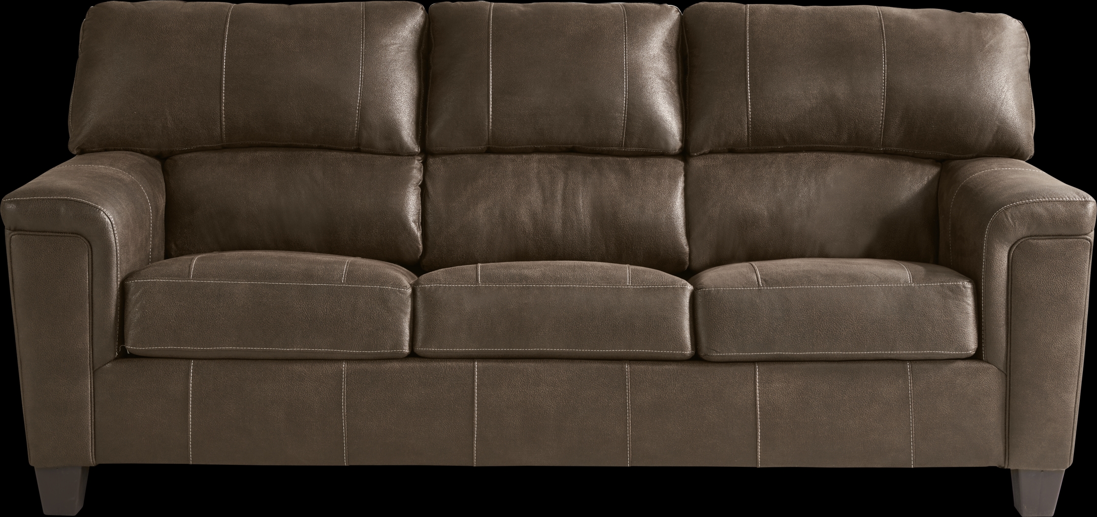 Denio Brown Sofa - Thumbnail - Image 1