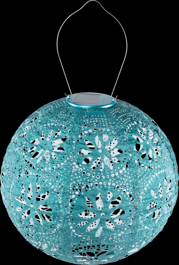Denis Grove Outdoor Emerald Solar Lantern - Thumbnail - Image 4