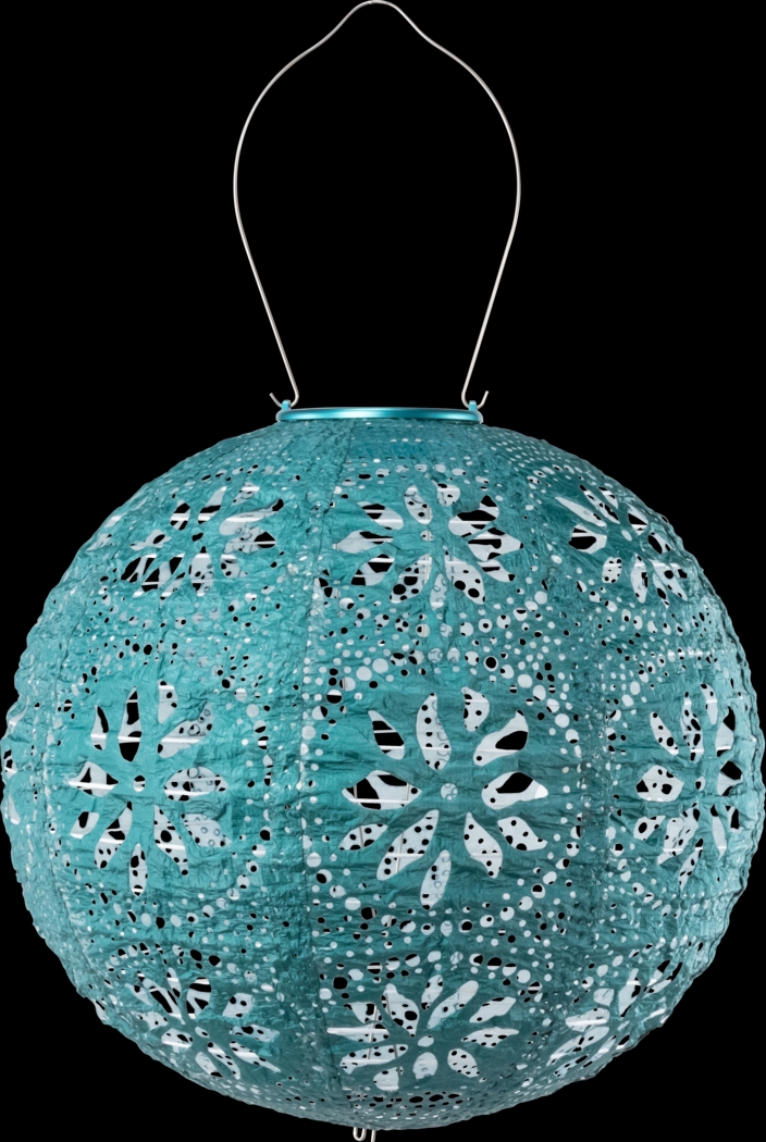 Denis Grove Outdoor Emerald Solar Lantern - Thumbnail - Image 1