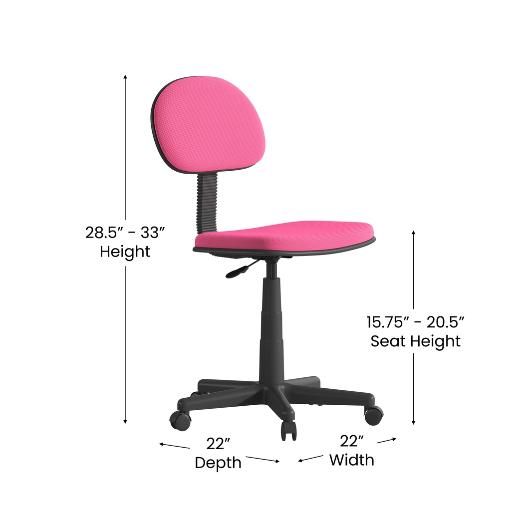 Dennern Pink Office Chair - Thumbnail - Image 7
