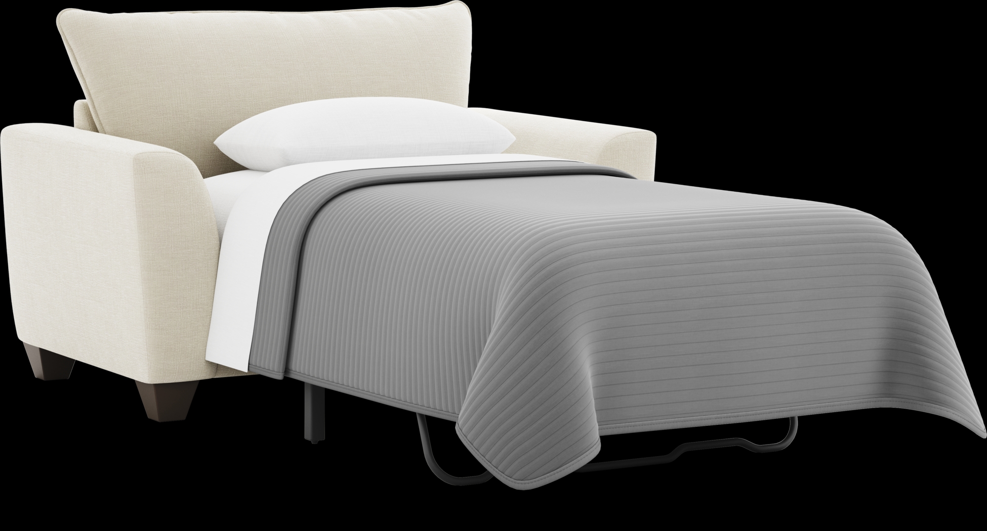 Dennin Heights Beige Sleeper Chair - Thumbnail - Image 2