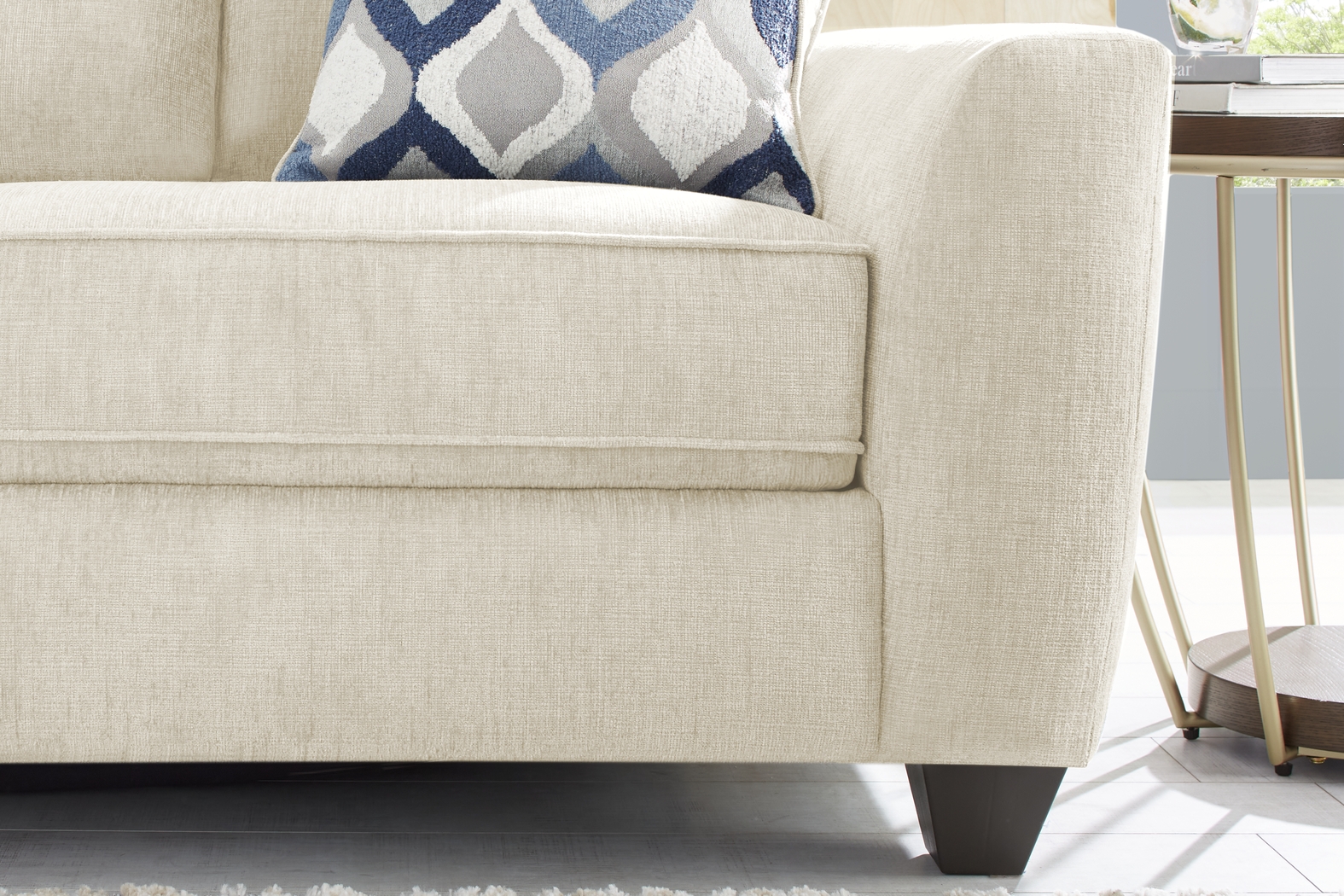 Dennin Heights Beige 7 Pc Living Room with Sleeper Sofa - Thumbnail - Image 6