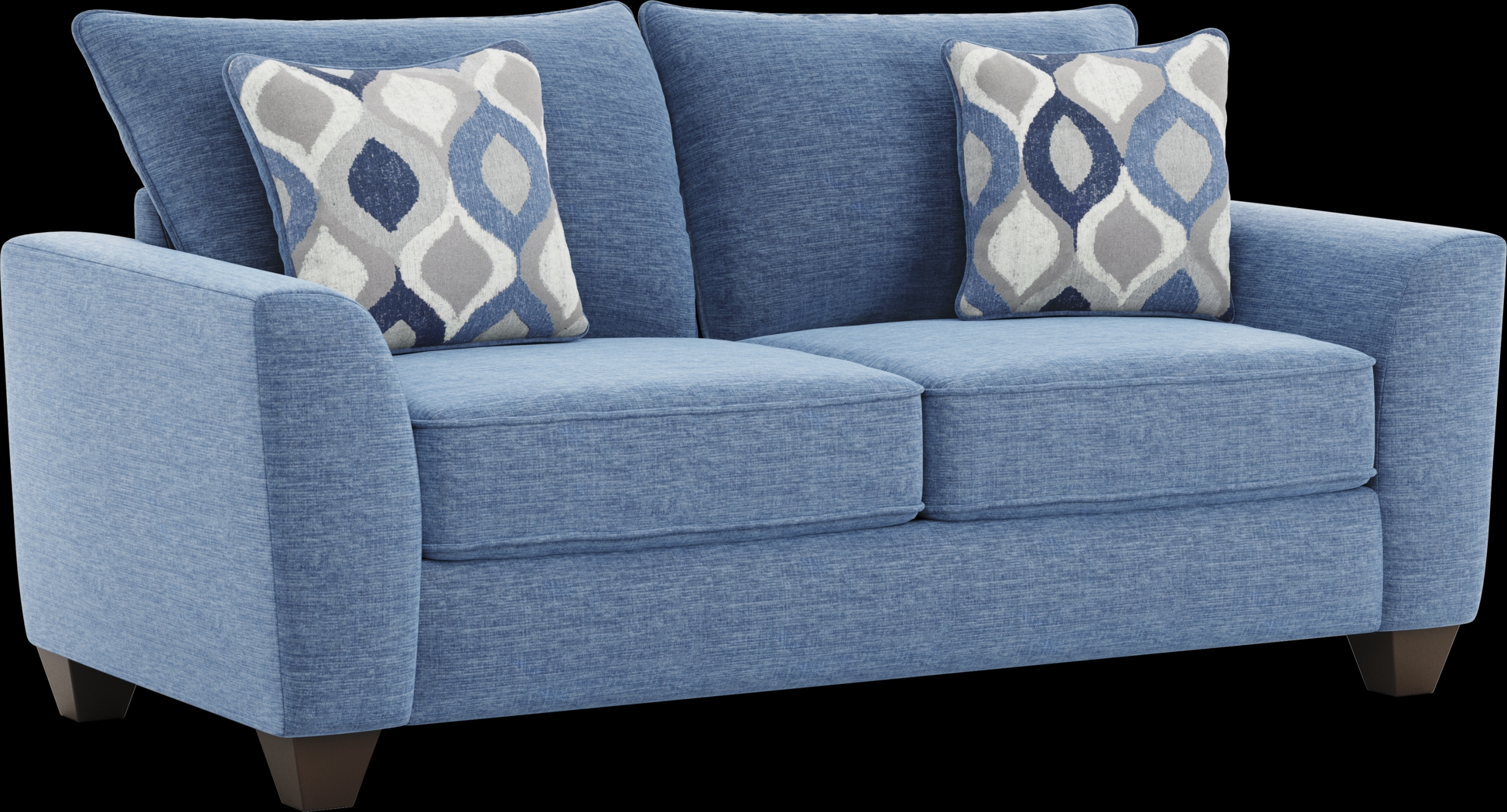 Dennin Heights Blue 2 Pc Living Room - Thumbnail - Image 9