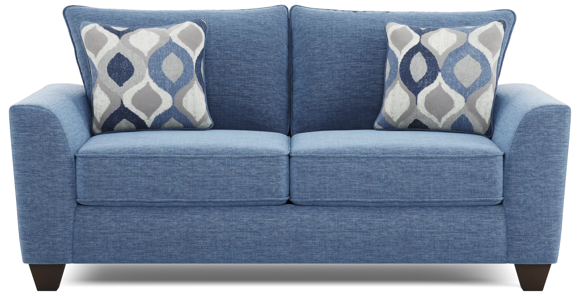 blue loveseat