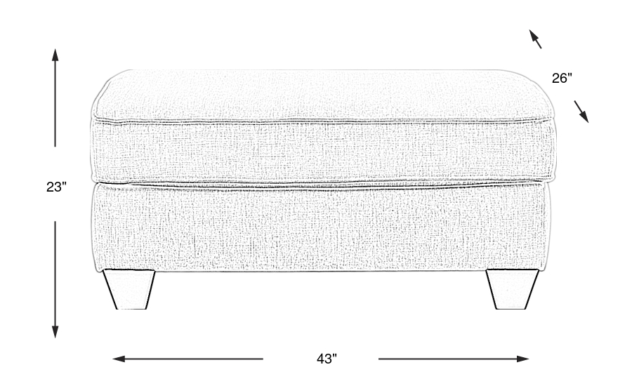 Dimension Image. Please refer to the Dimension Tab on this page for dimension details.