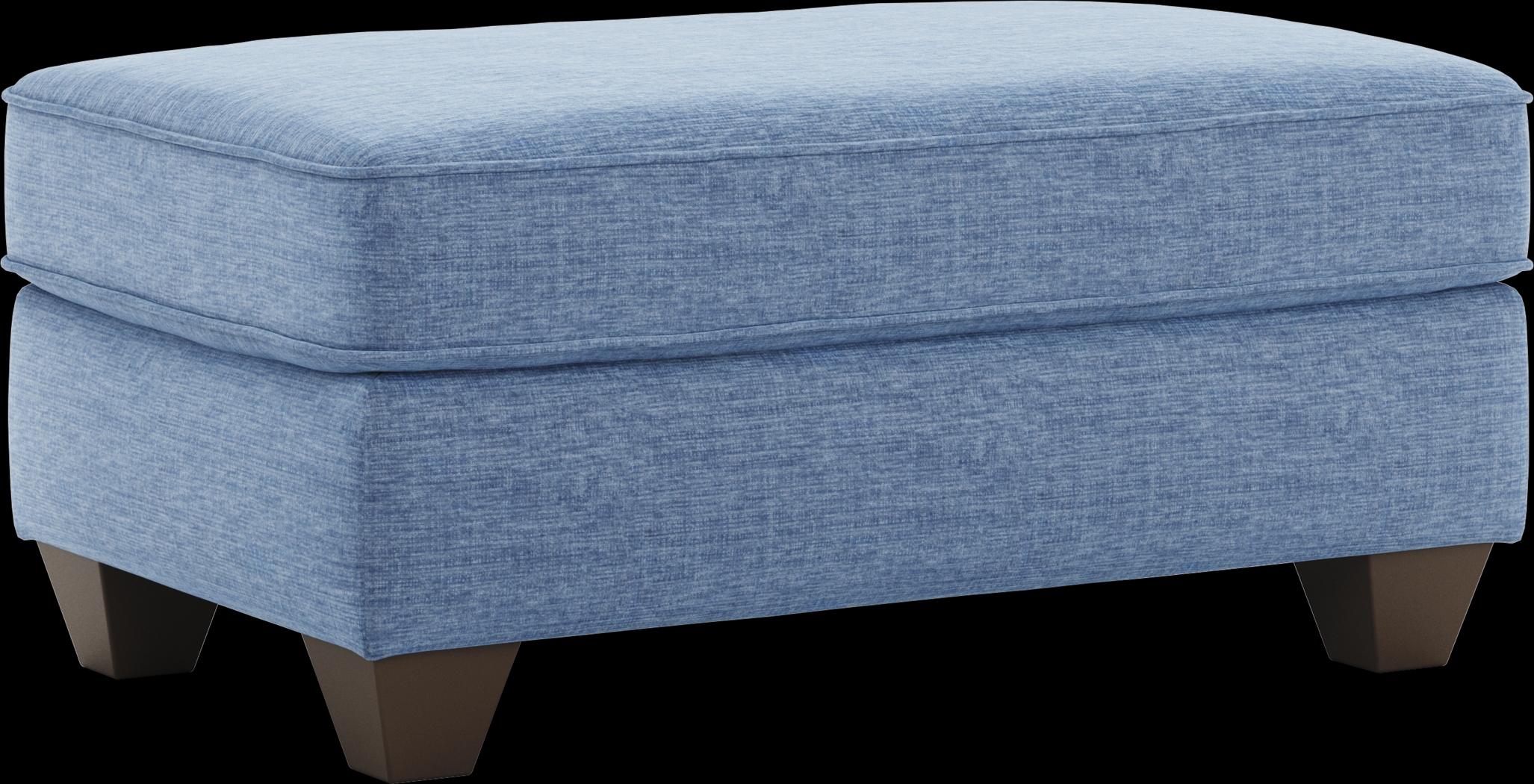 Dennin Heights Blue Ottoman - Thumbnail - Image 1