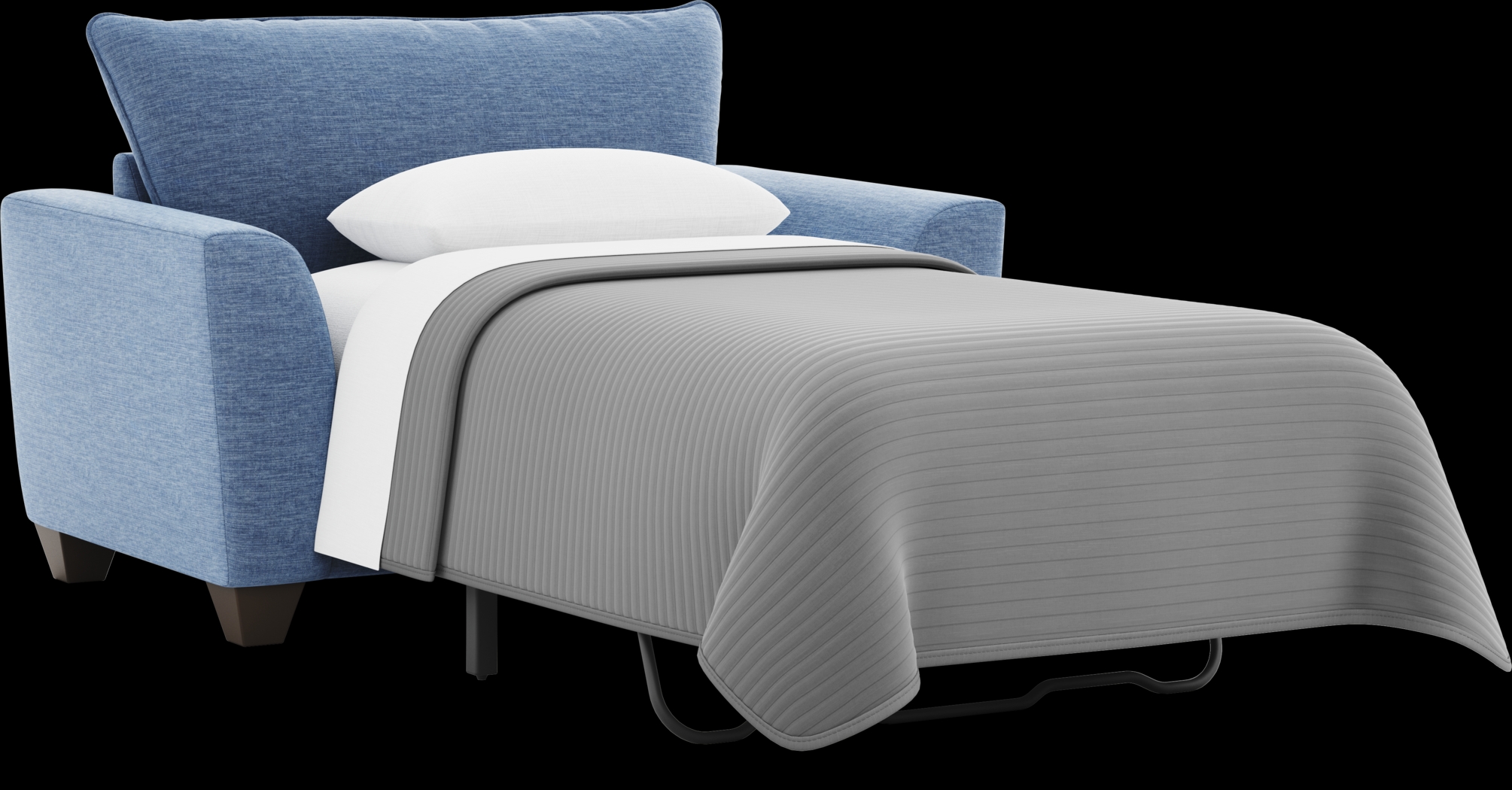 Dennin Heights Blue Sleeper Chair - Thumbnail - Image 2