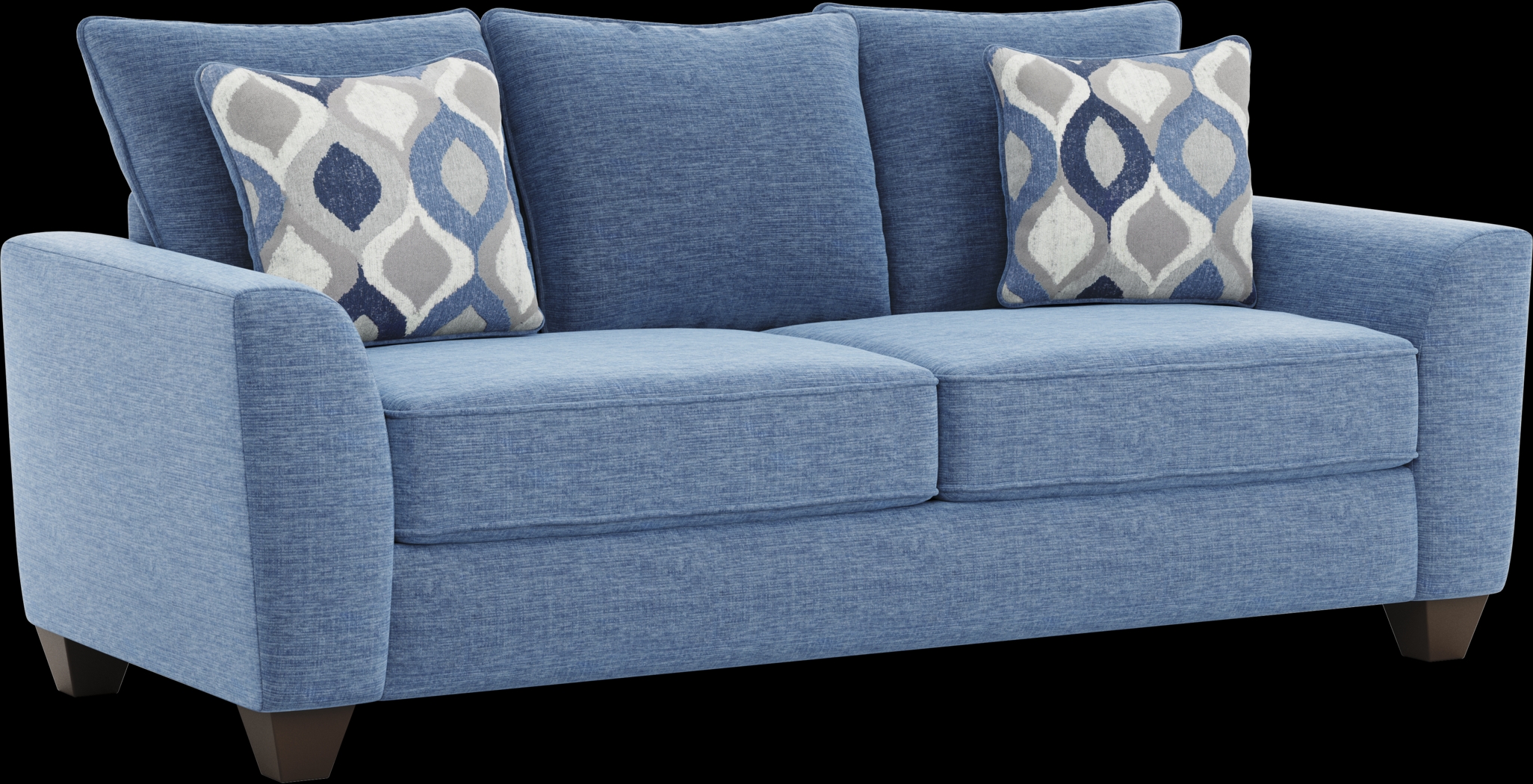 Dennin Heights Blue Sofa - Thumbnail - Image 3