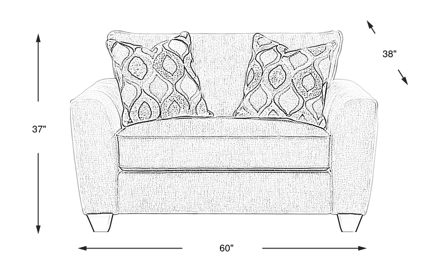 Dimension Image. Please refer to the Dimension Tab on this page for dimension details.