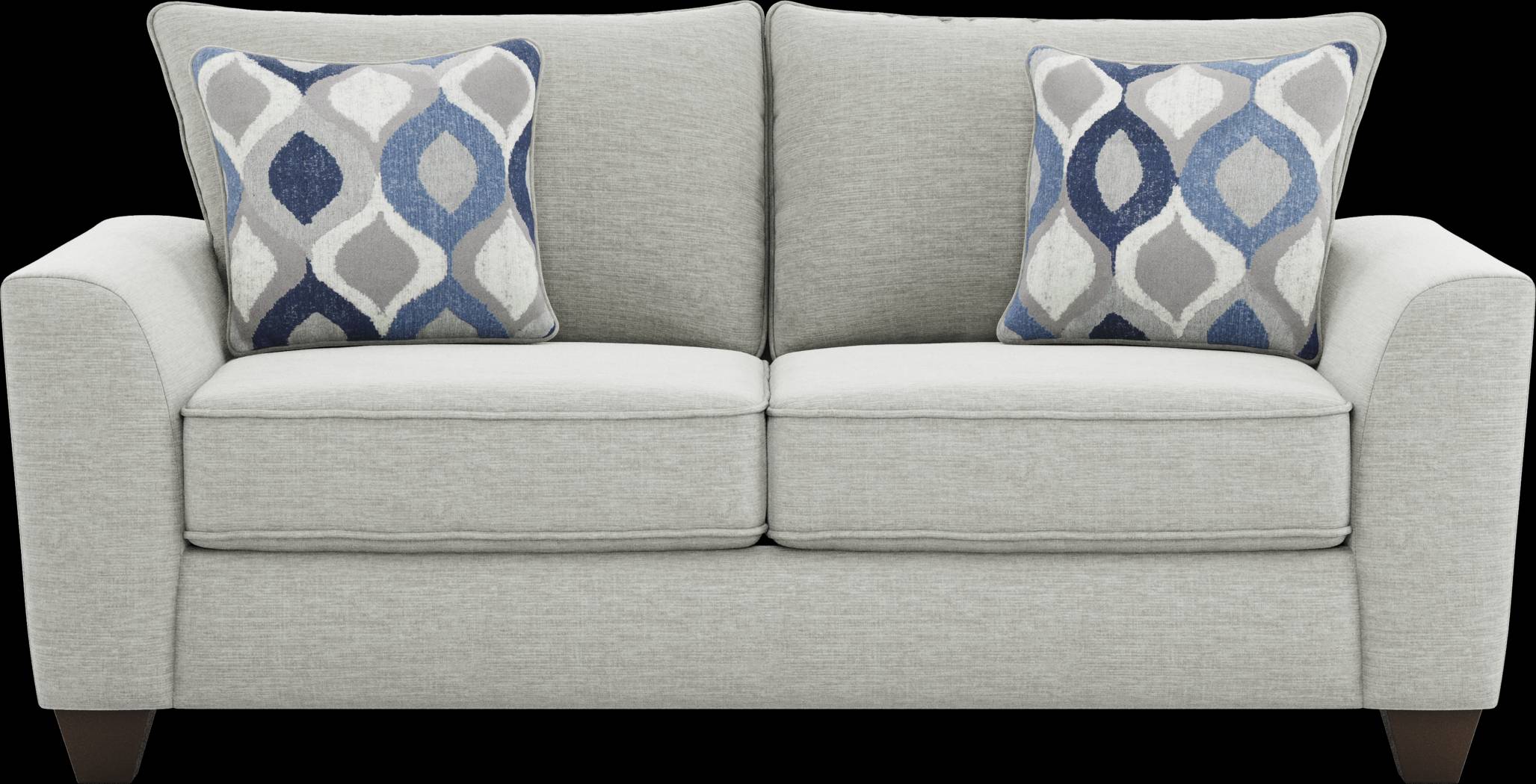 Dennin Heights Gray 7 Pc Living Room with Gel Foam Sleeper Sofa - Thumbnail - Image 9