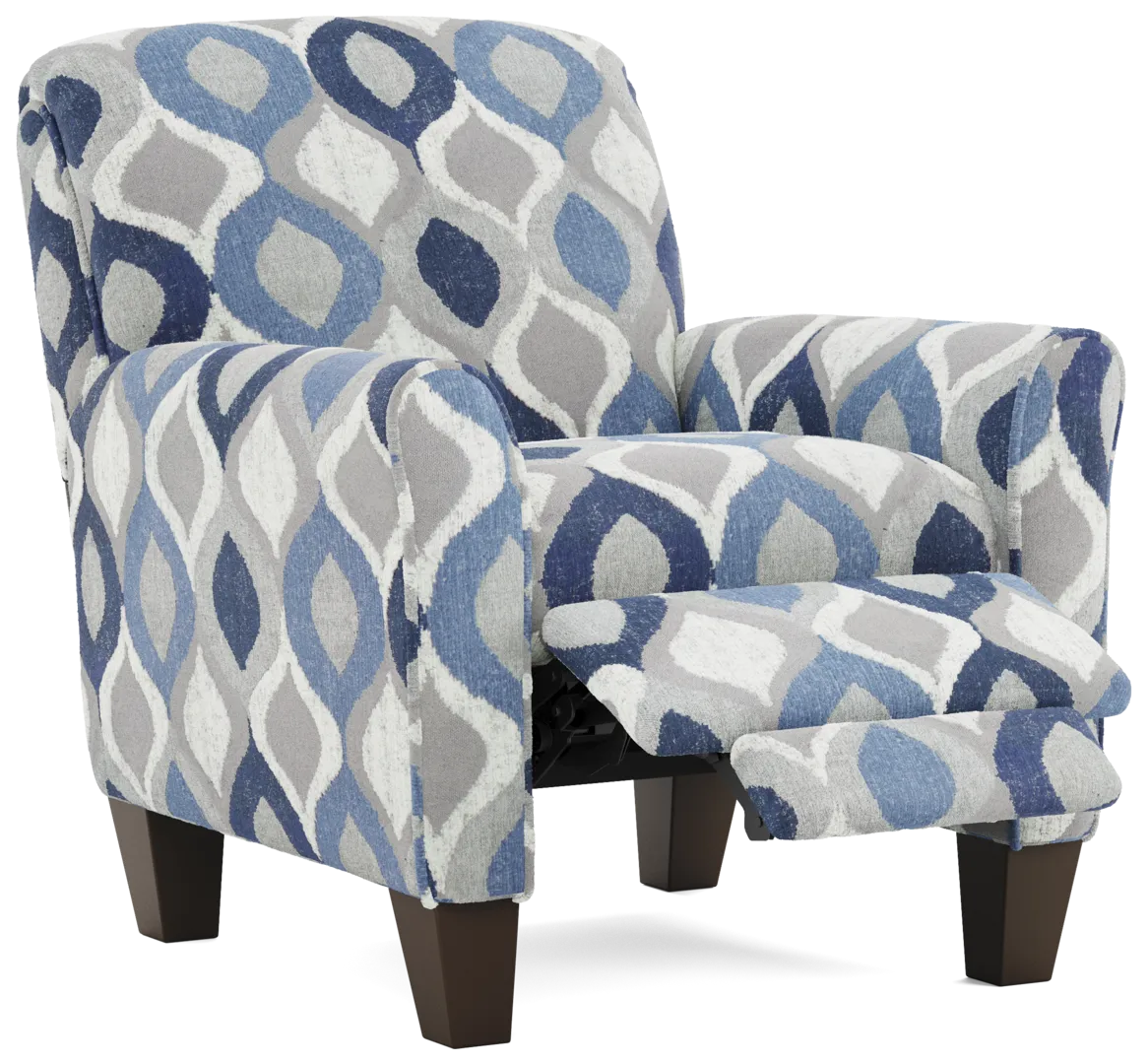 gray push back recliner