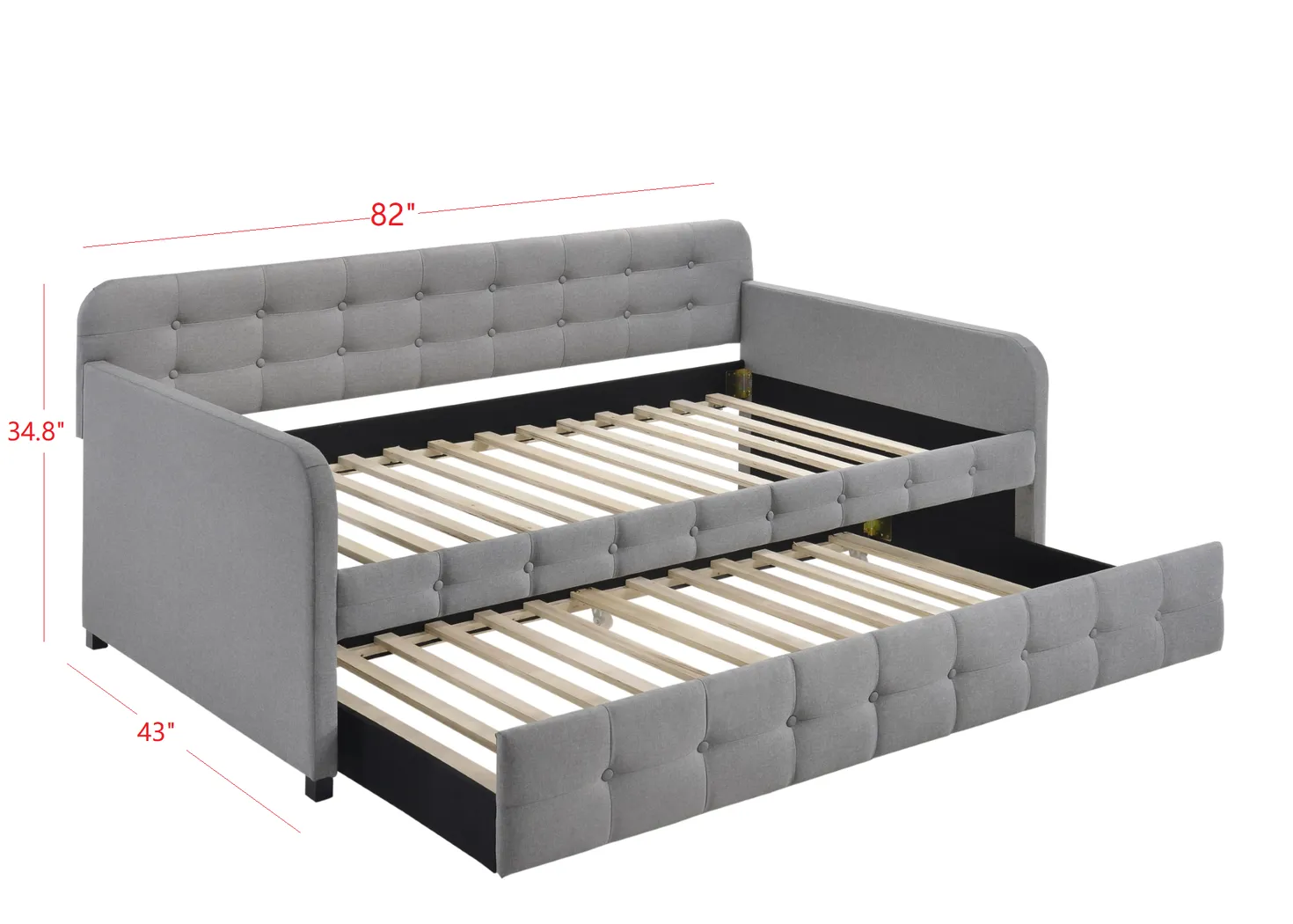 Densmore Gray Daybed - Thumbnail - Image 5