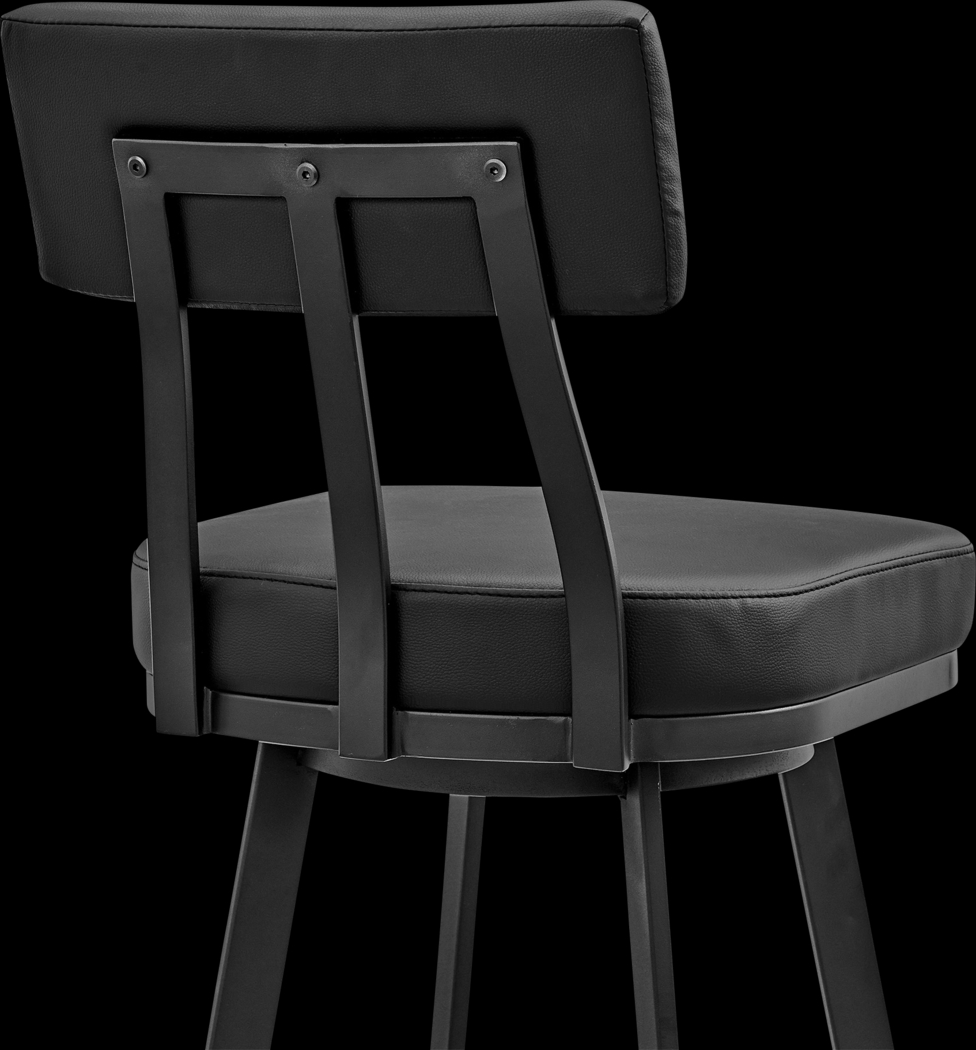 Densmores Black Swivel Bar Stool - Thumbnail - Image 8