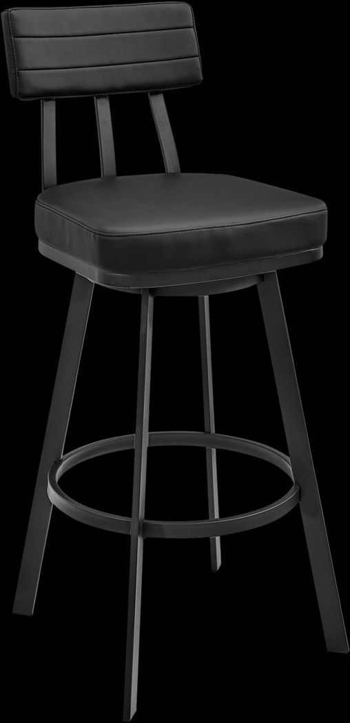 Densmores Black Swivel Bar Stool - Thumbnail - Image 1