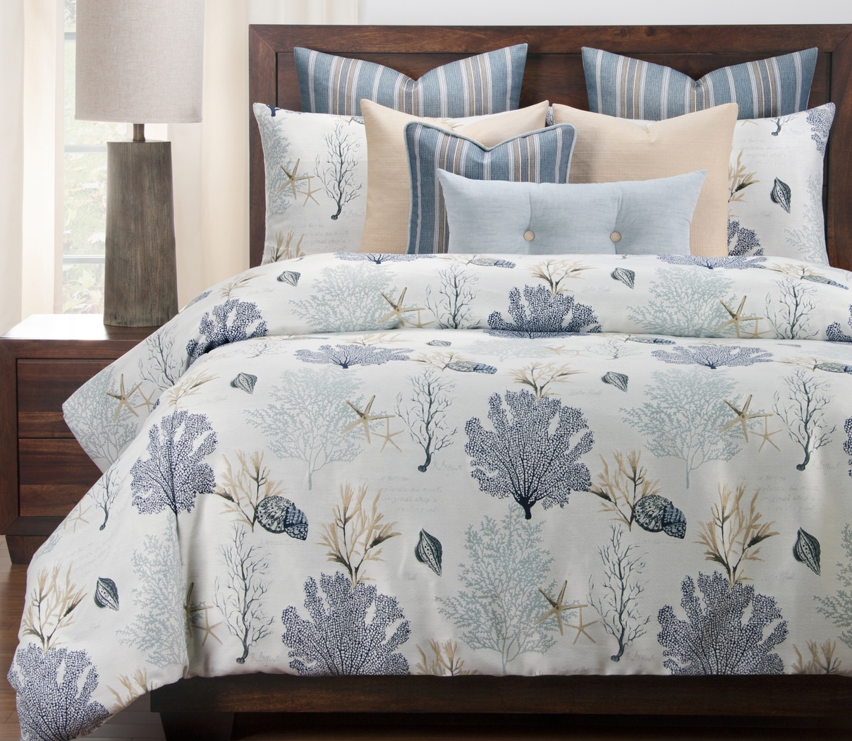 Denton Spring Blue 10 Pc Queen Duvet Set - Thumbnail - Image 1