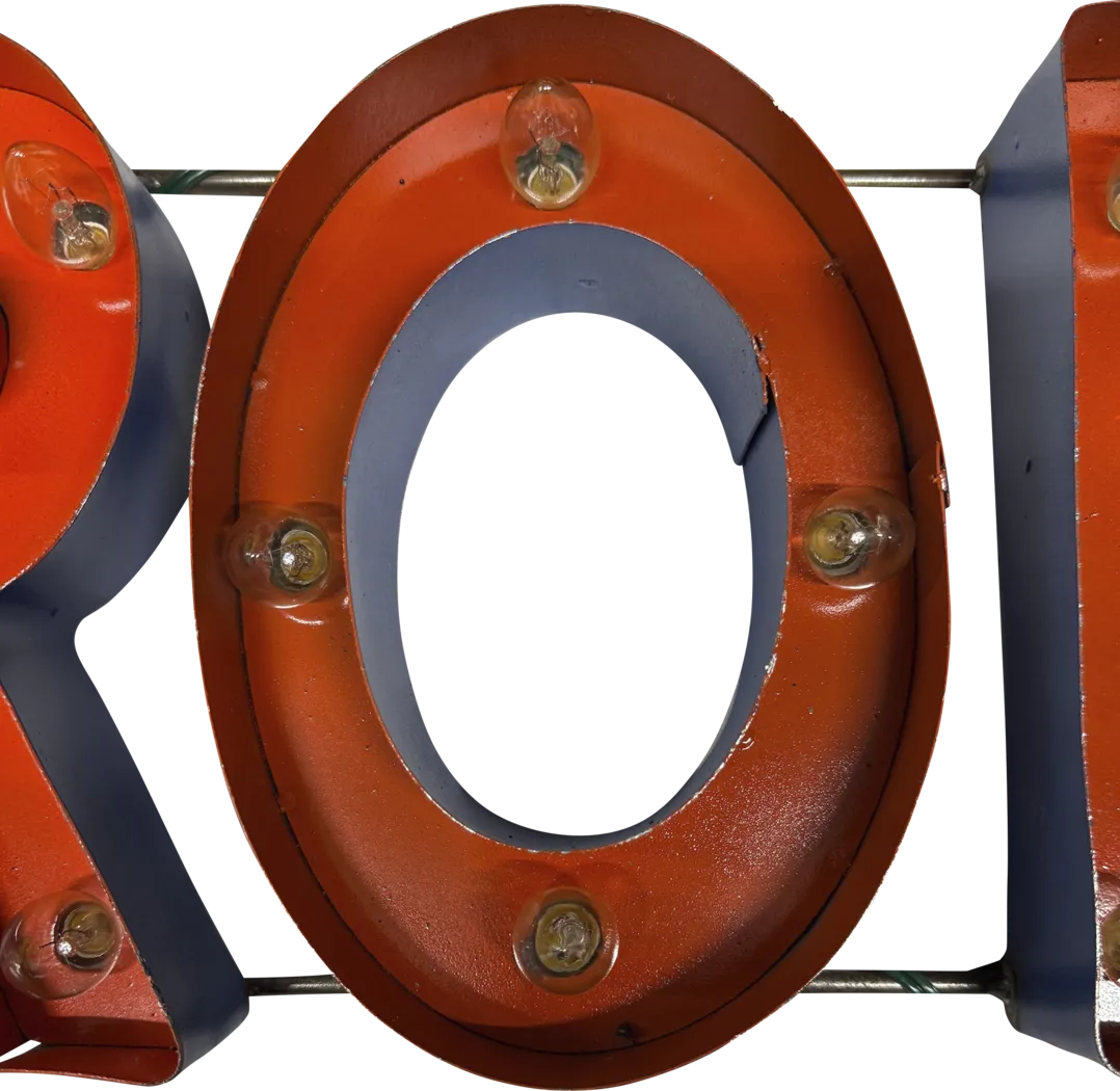 Denver Broncos Orange Metal Wall Decor - Thumbnail - Image 3