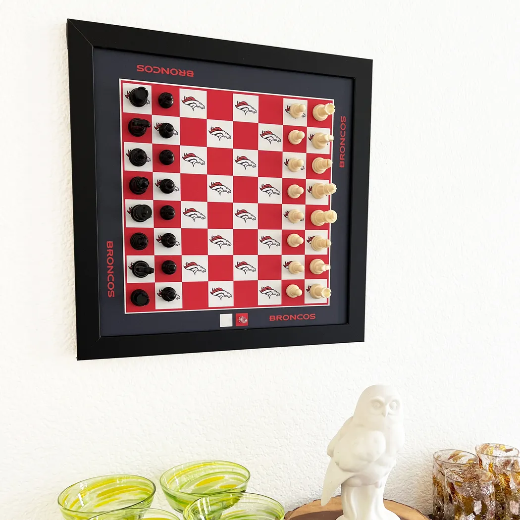 Denver Broncos Wall Chess Set - Thumbnail - Image 2