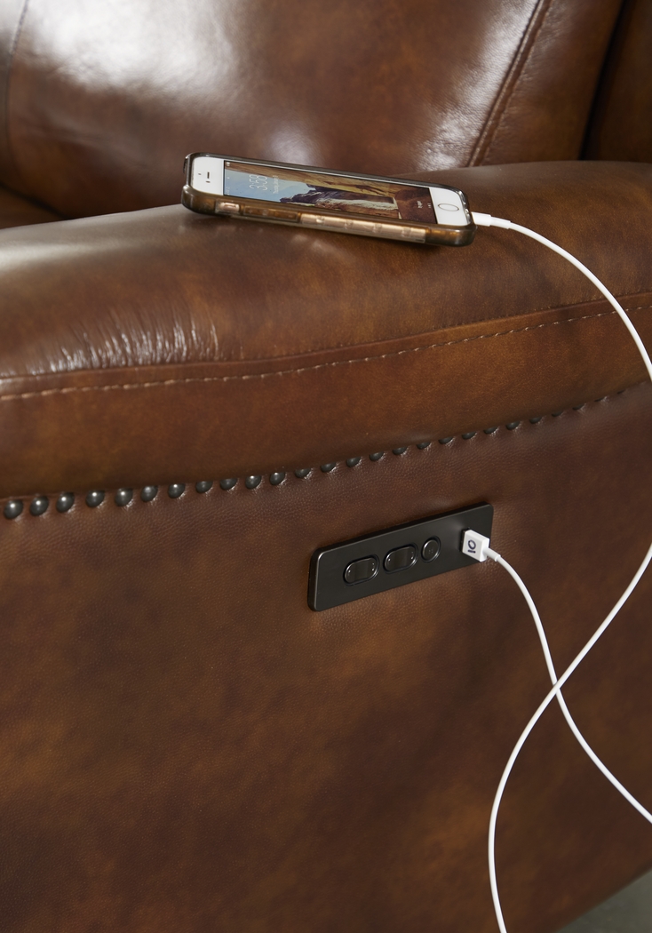 Denver Summit Brown 9 Pc Dual Power Reclining Sectional Living Room - Thumbnail - Image 4