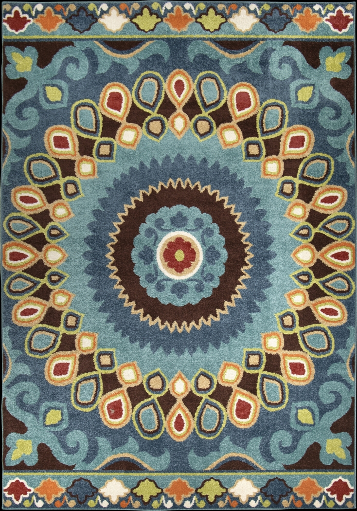 Denzil Blue 5'2 x 7'6 Rug - Thumbnail - Image 1